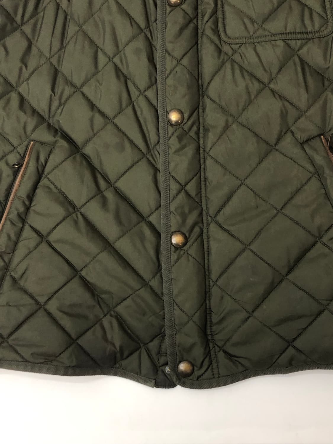 Polo 폴로 랄프로렌 올리브그린 퀄티드 베스트 상품이미지5