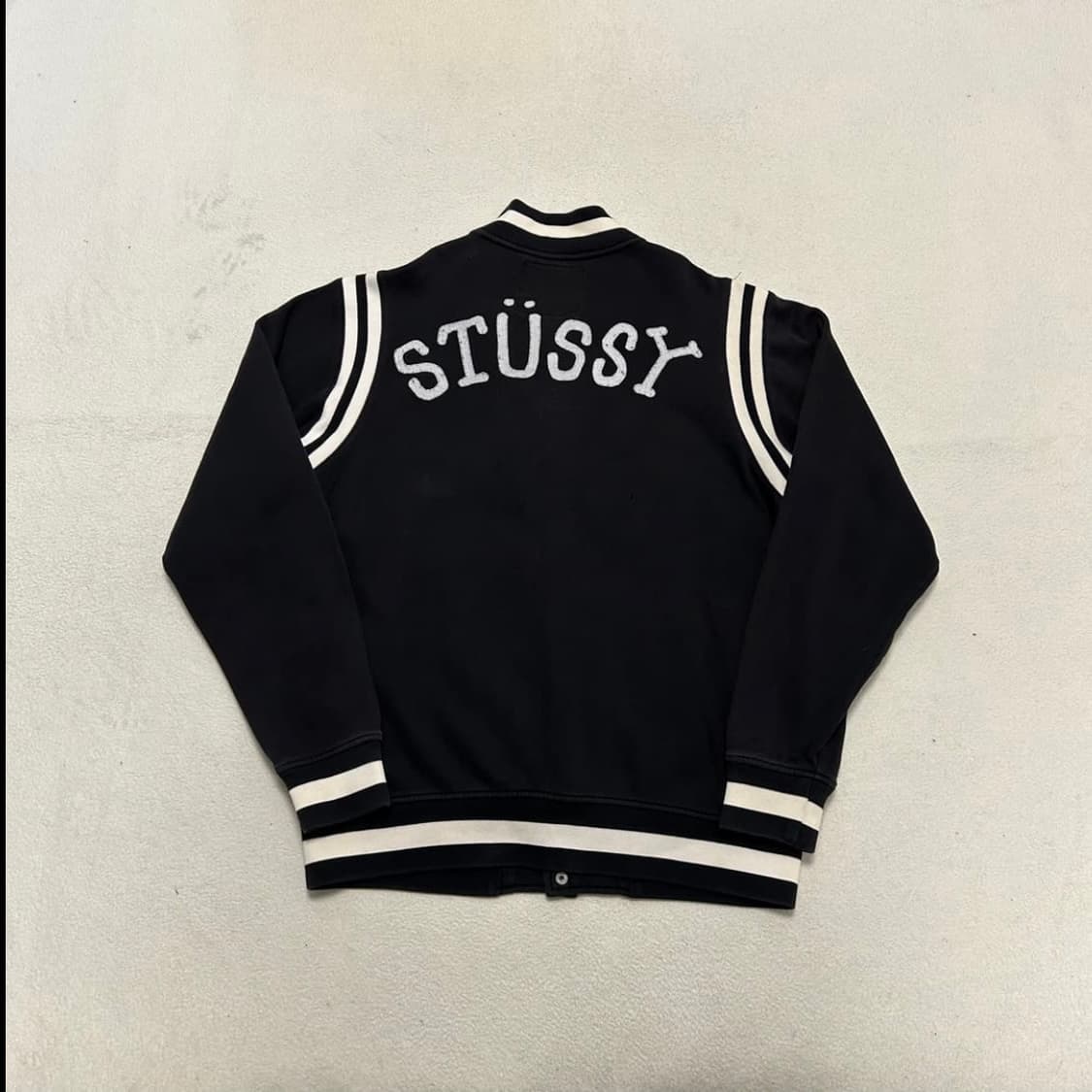 Stussy Skull Embroidery Varsity Jacket   상품이미지5