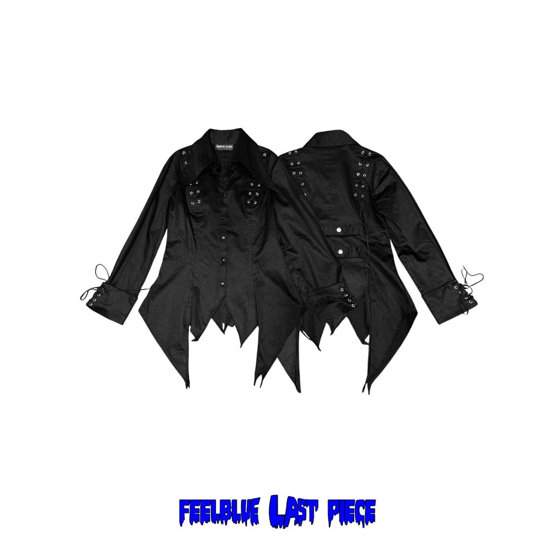 BODY LINE Gothic Lace-Up detail shirts 상품이미지1