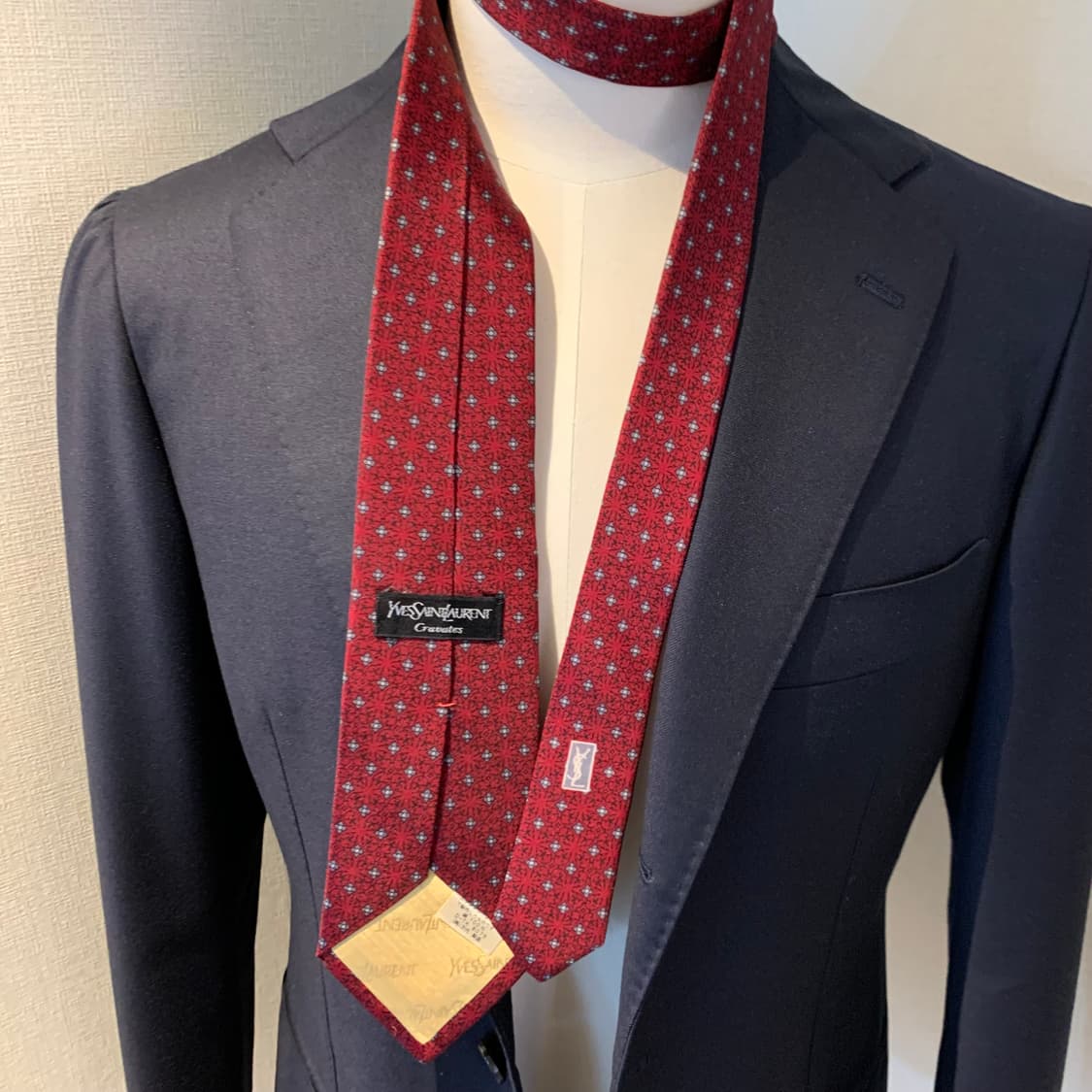 입생로랑(YSL) 페이즐리 명품넥타이 A+등급 8cm 상품이미지2
