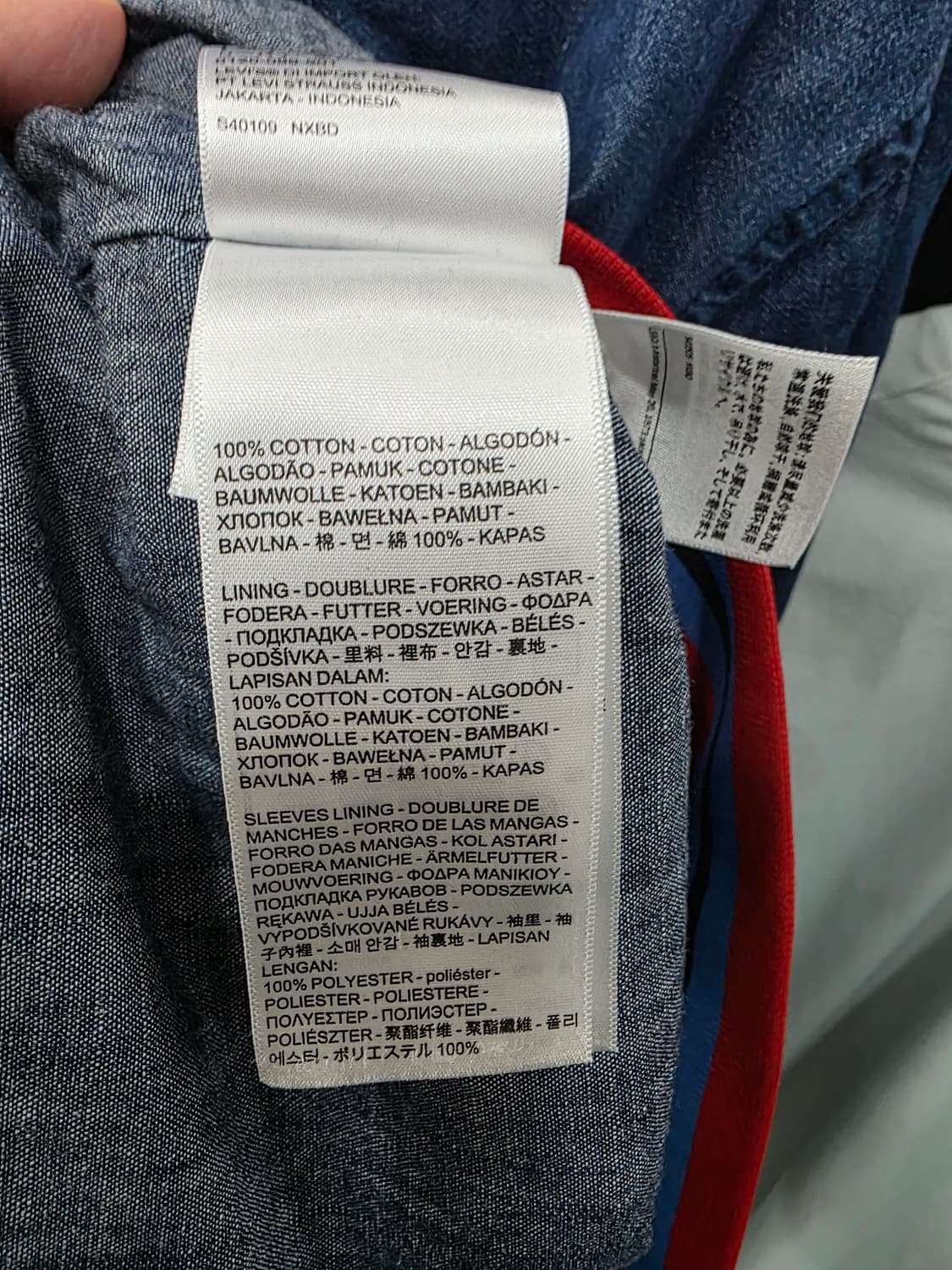 리바이스 여성 데님 블루종 자켓 상품이미지7