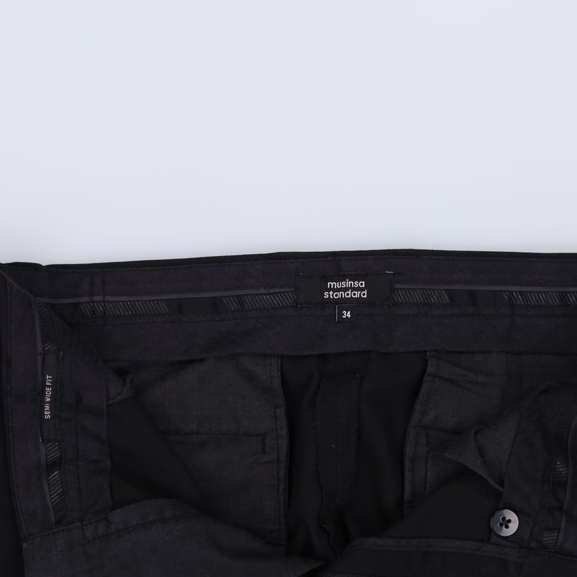 [34] 무신사슽탠다드 블랙 슬랙스 팬츠 1223H1 상품이미지4