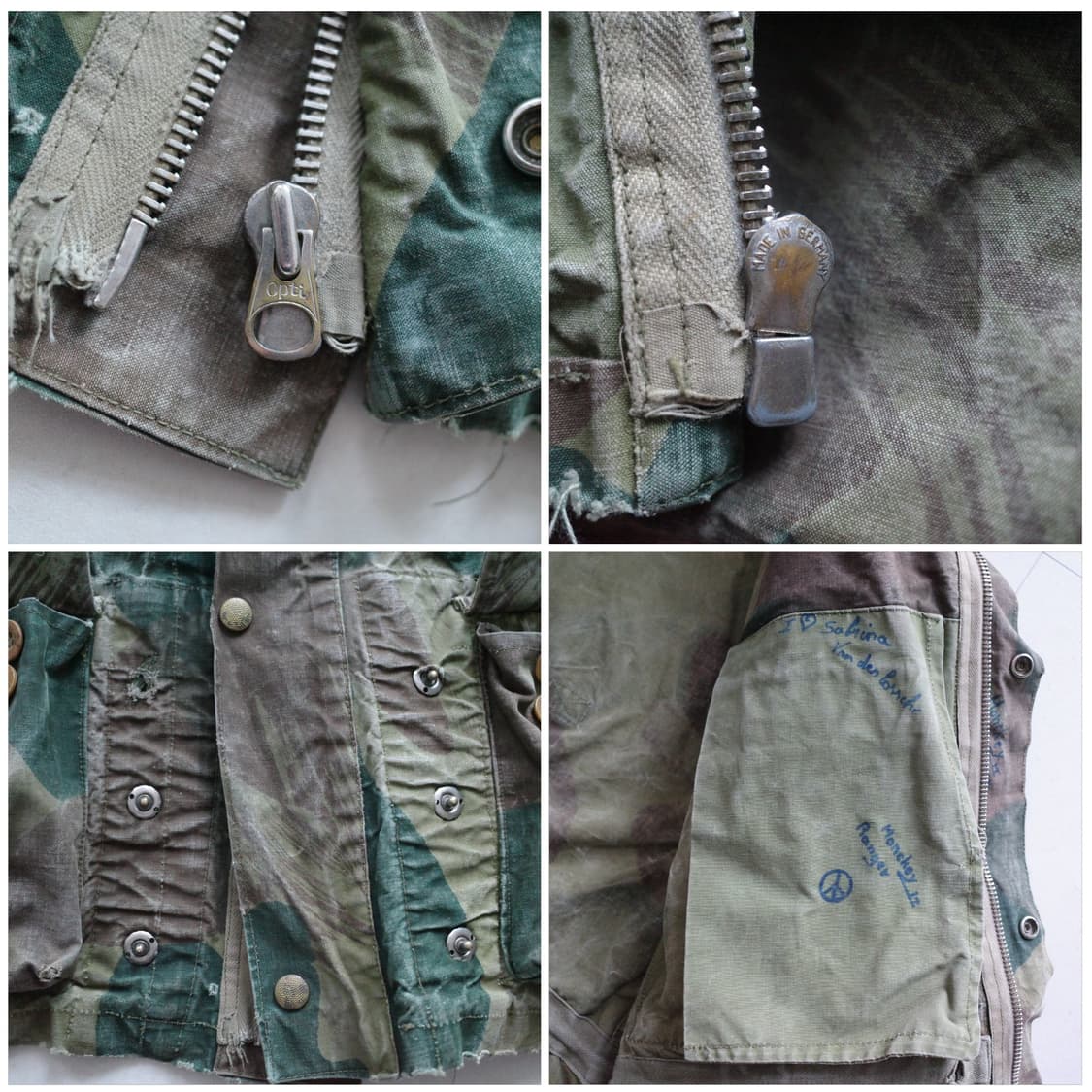 50s 벨기에군 브러쉬 스트로크 카모 스모크 자켓 (105-110) 상품이미지5