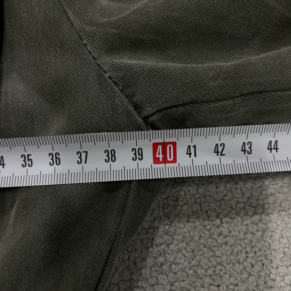 시슬리 카키색 야상 스타일 봄버 자켓 s 상품이미지4