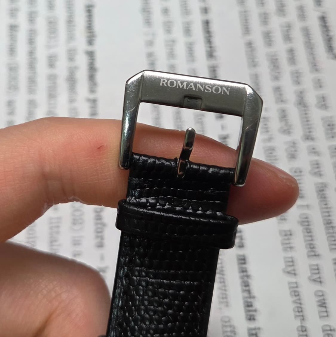 빈티지 로만손 로만투기저 콤비 쿼츠 캘린더 드레스워치 남성용 상품이미지5