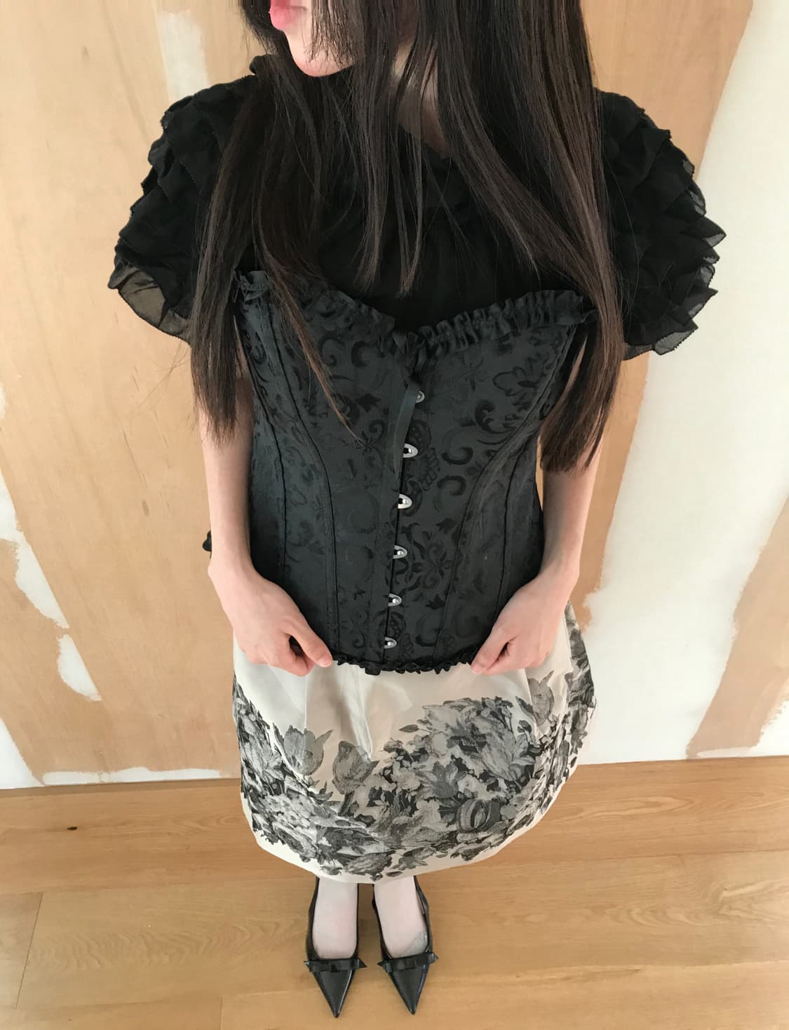 vintage ruffle blouse 상품이미지3
