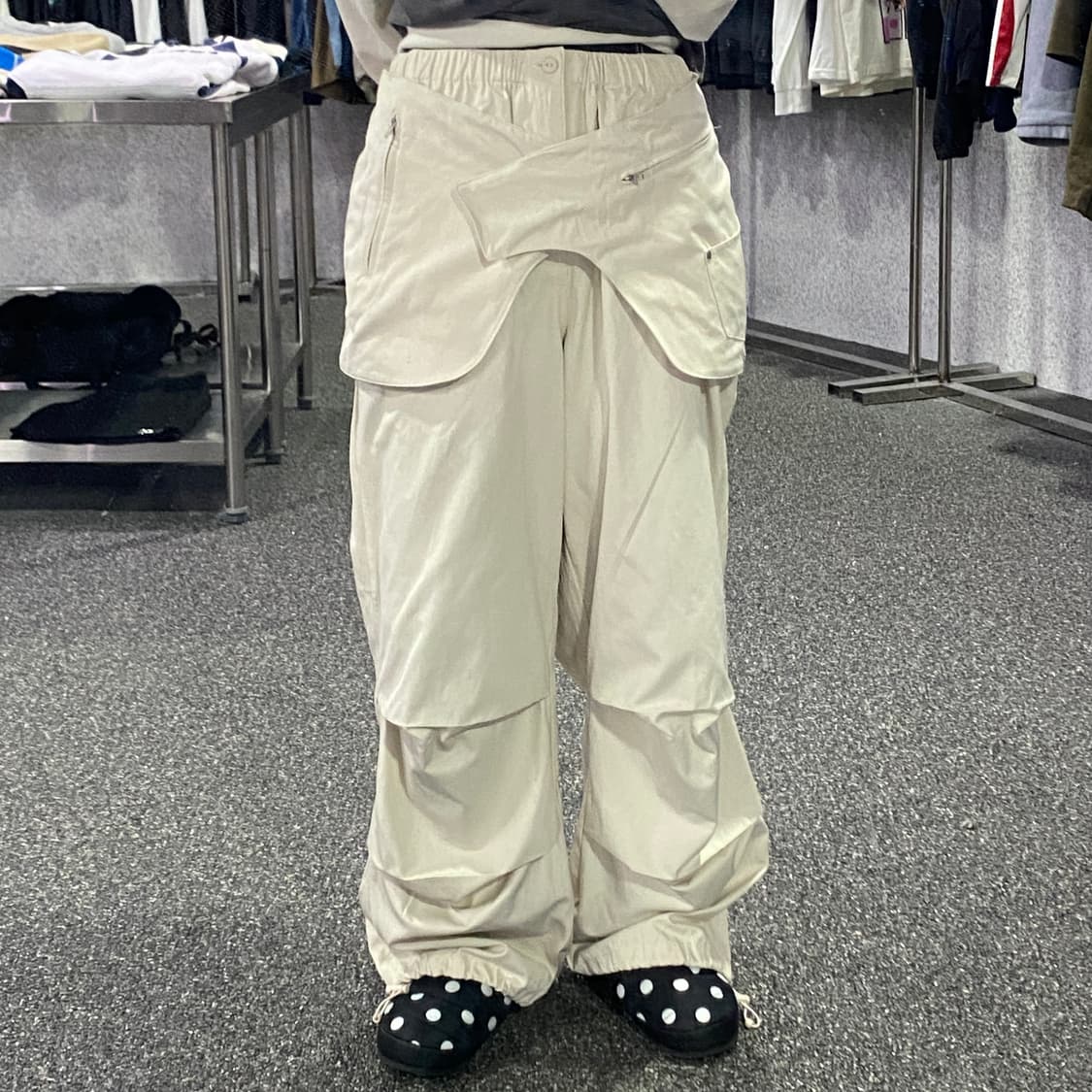 파르티멘토 레이어드 투웨이 랩 팬츠 B4501 상품이미지1