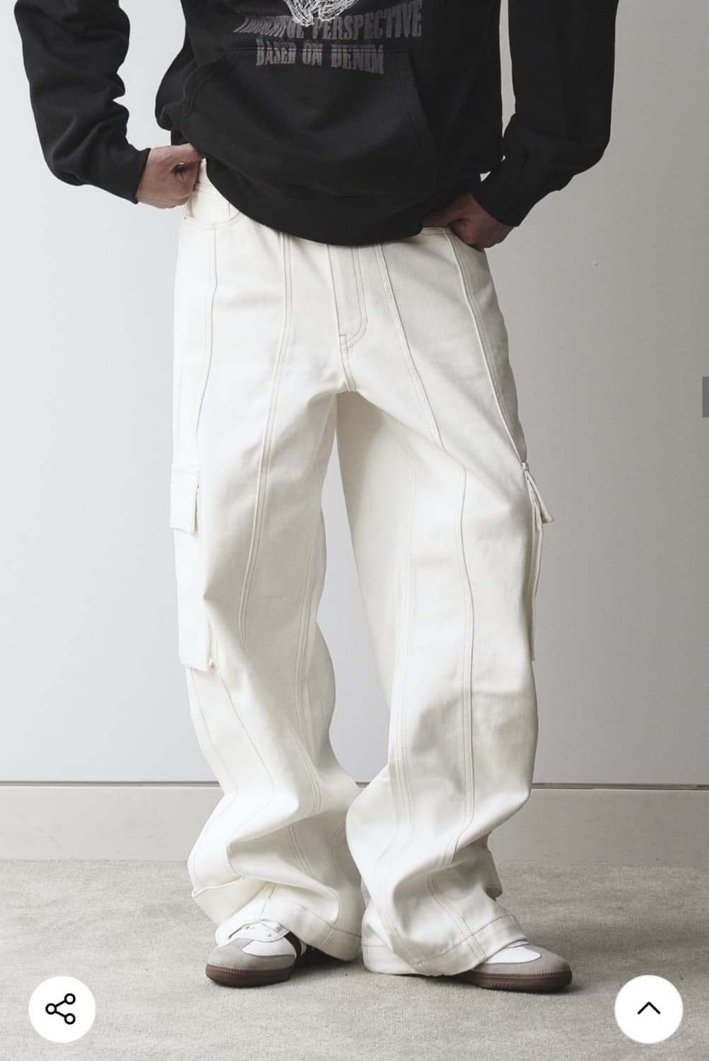 메종미네드 유틸리티 와이드 카고 팬츠 상품이미지4