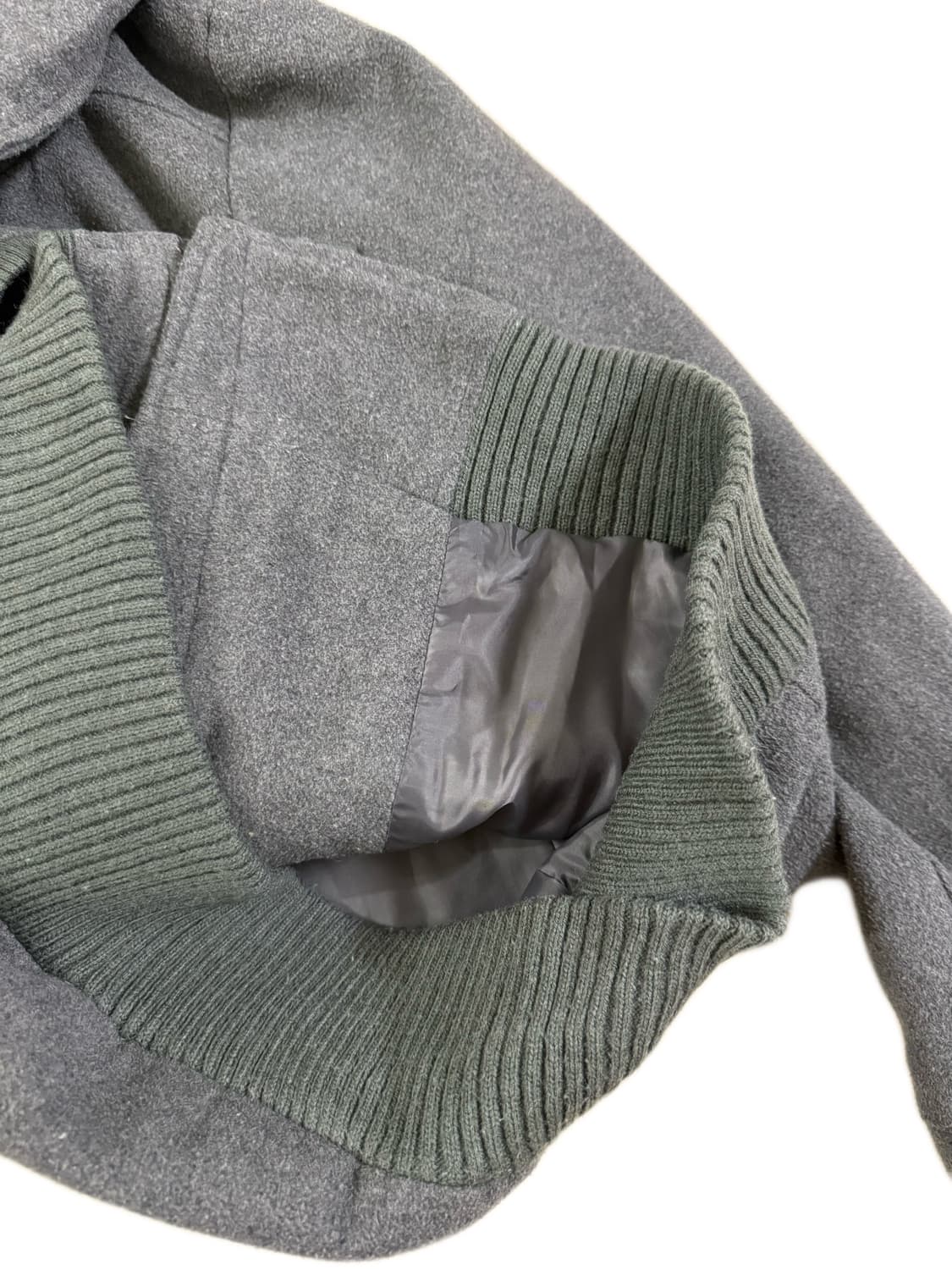 빈티지 하이넥 차콜 버튼 자켓 상품이미지4