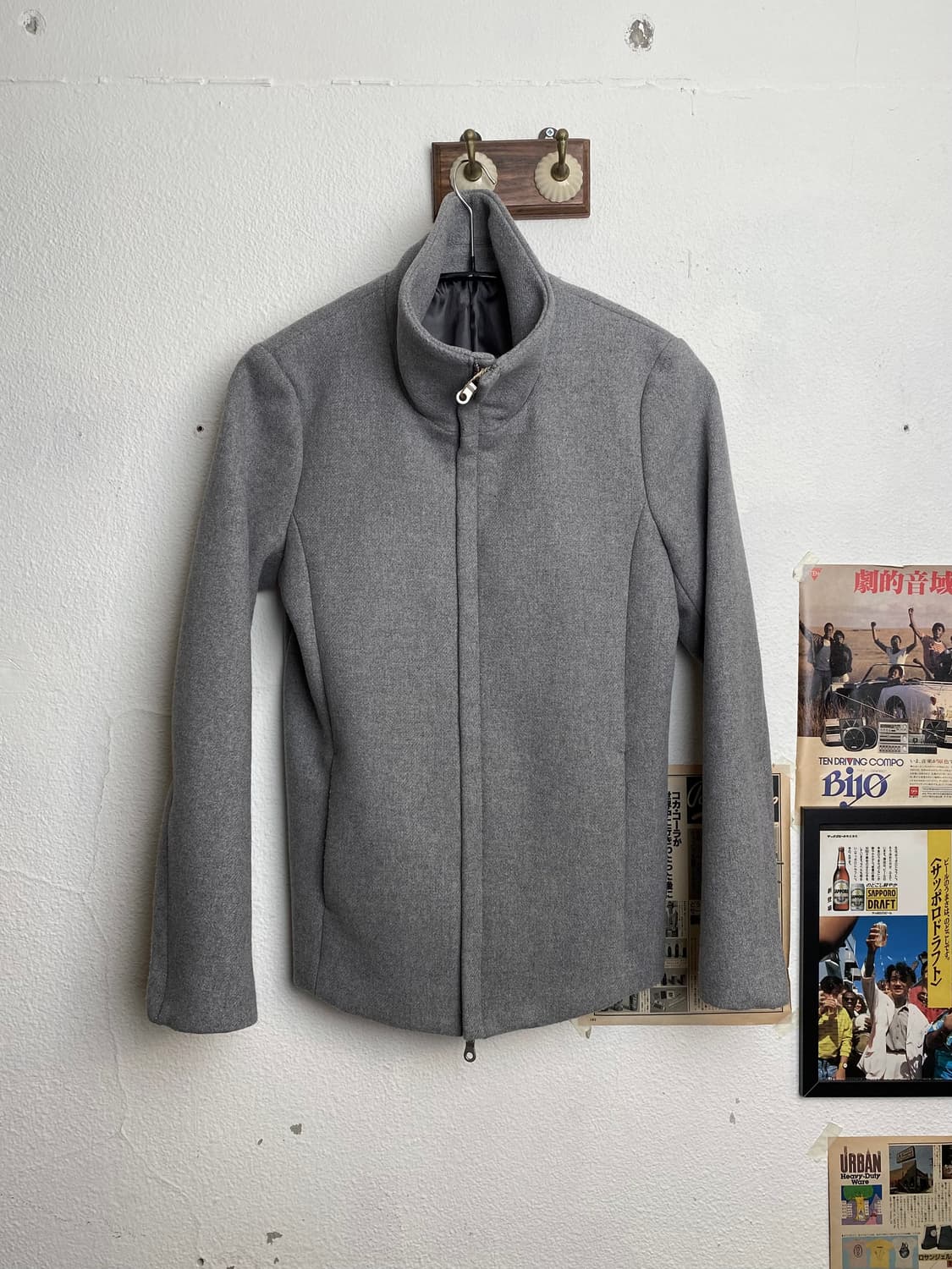 노아이디 지퍼 하이넥 자켓 상품이미지2