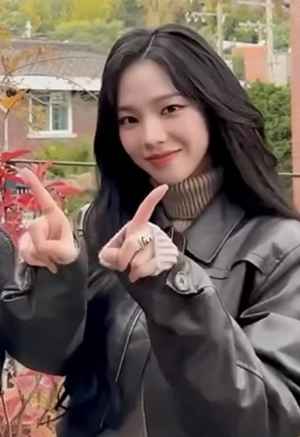 카리나 착용) 카프리슈 레더 자켓 팝니다 상품이미지2