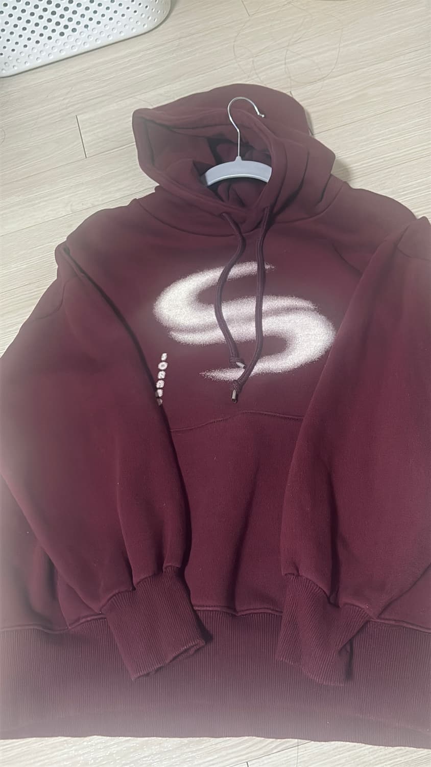 소라노 버건디 후드티 M 상품이미지1