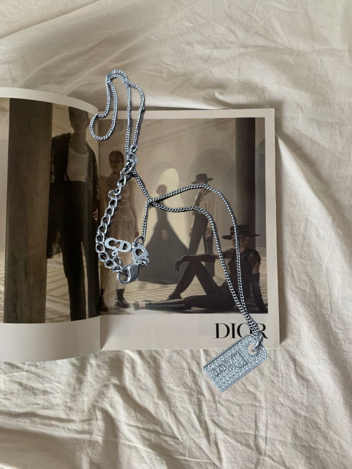 [정품] 디올 큐빅 목걸이 상품이미지1