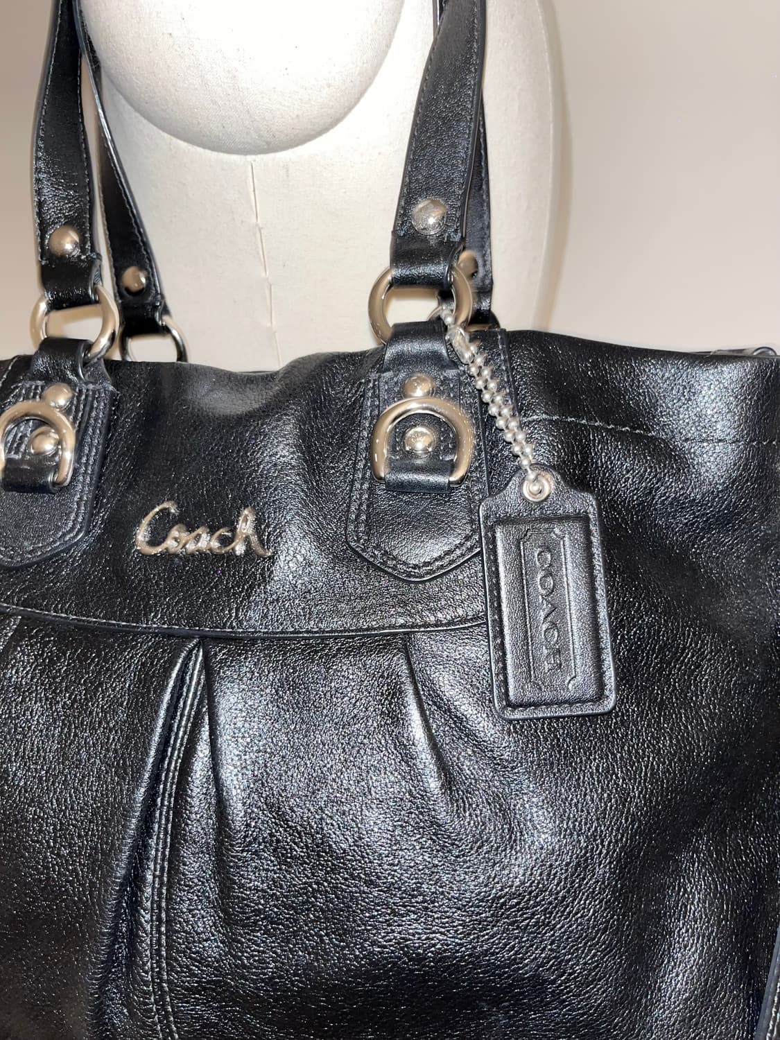  📦Coach Basic allblack shoulder bag 상품이미지6