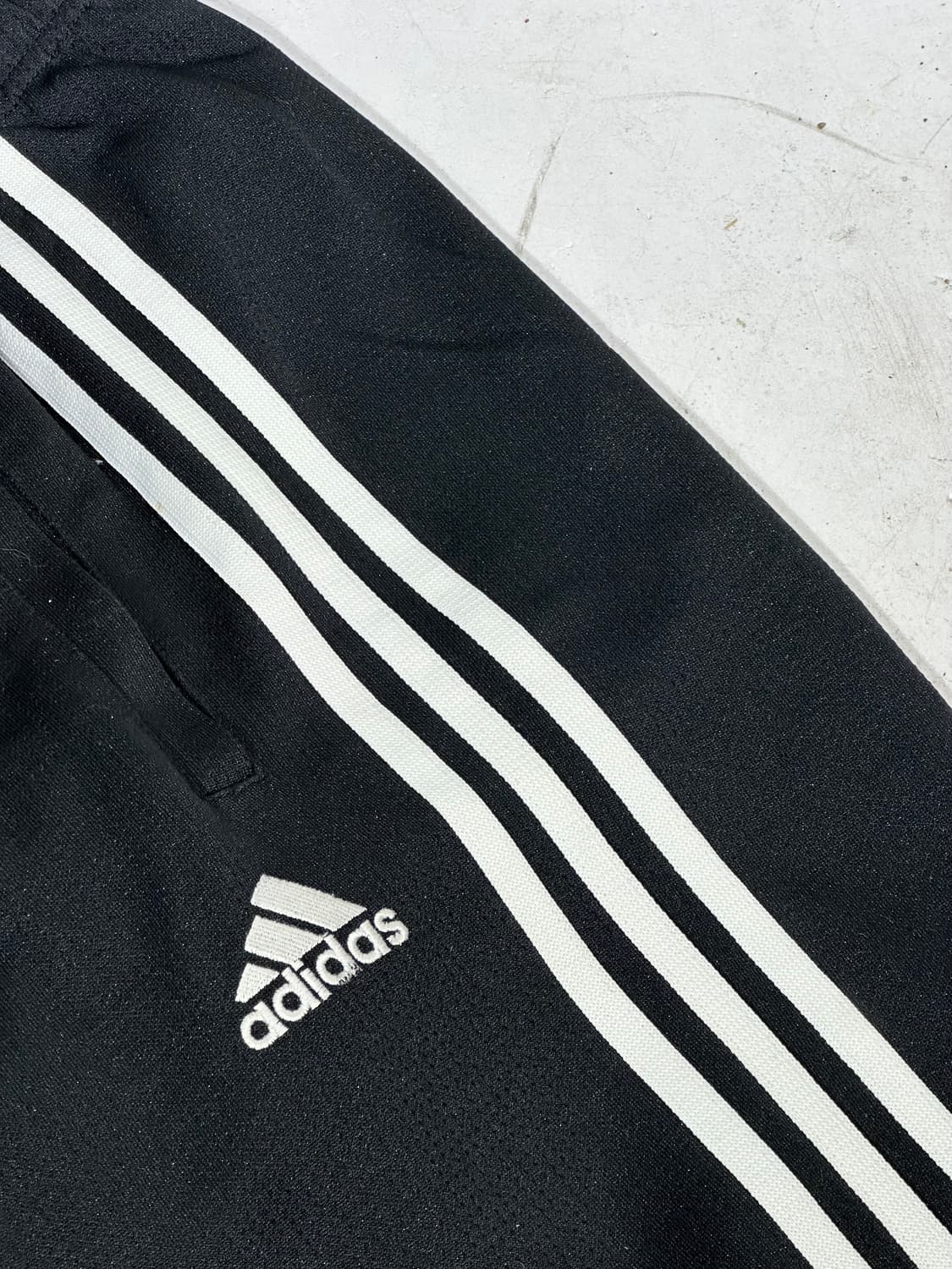 아디다스 와이드 블랙 화이트 삼선 스몰 로고 추리닝 바지 트레이닝 팬츠 상품이미지6