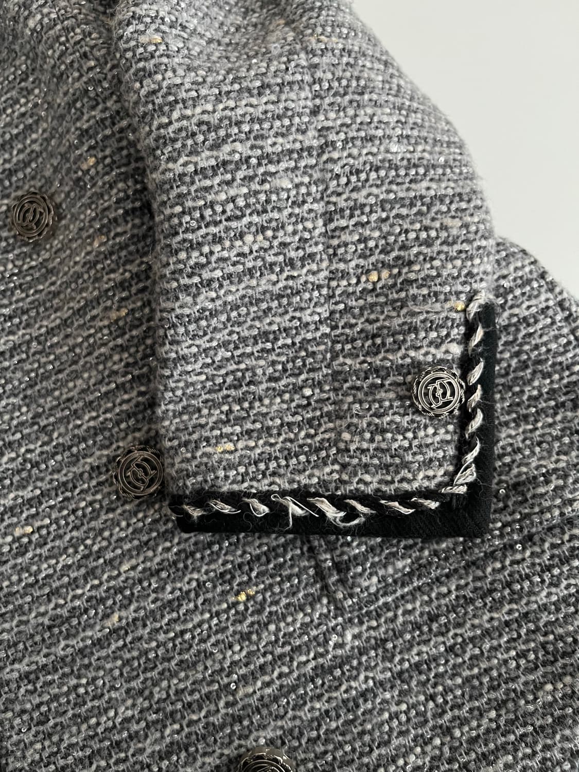 44) 한섬 오브제 트위드 코트 그레이 상품이미지8