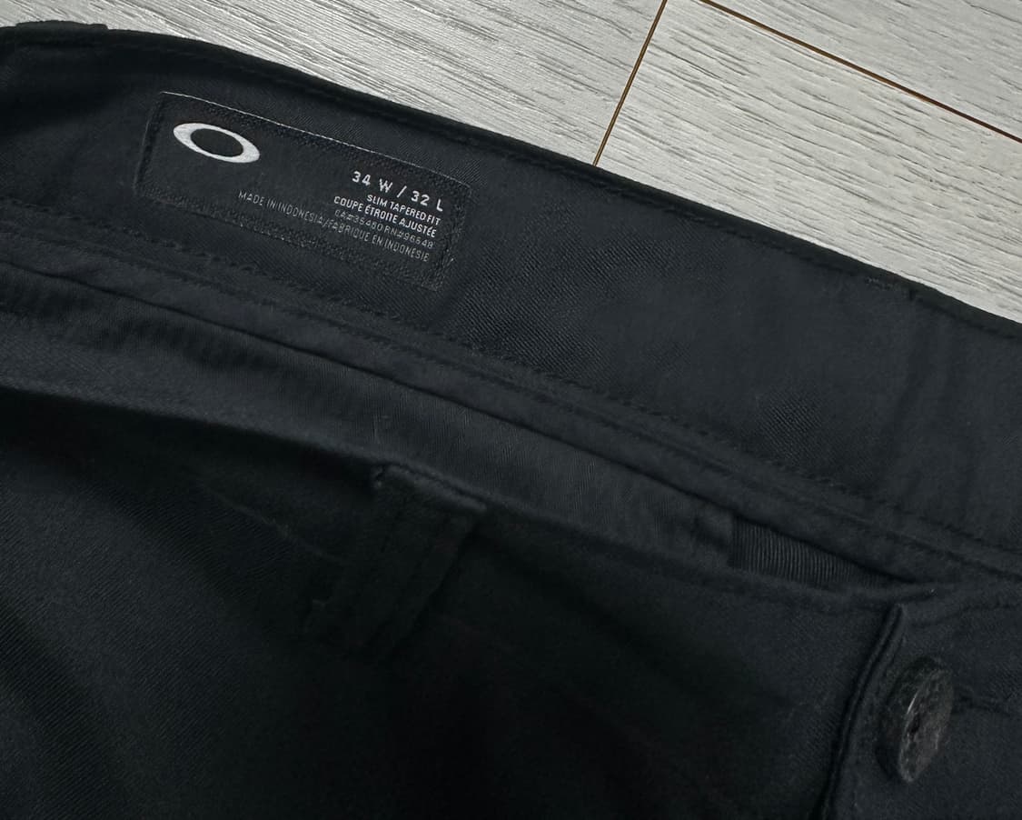 오클리(OAKLEY) 남성 면 치노팬츠 / 블랙 상품이미지3