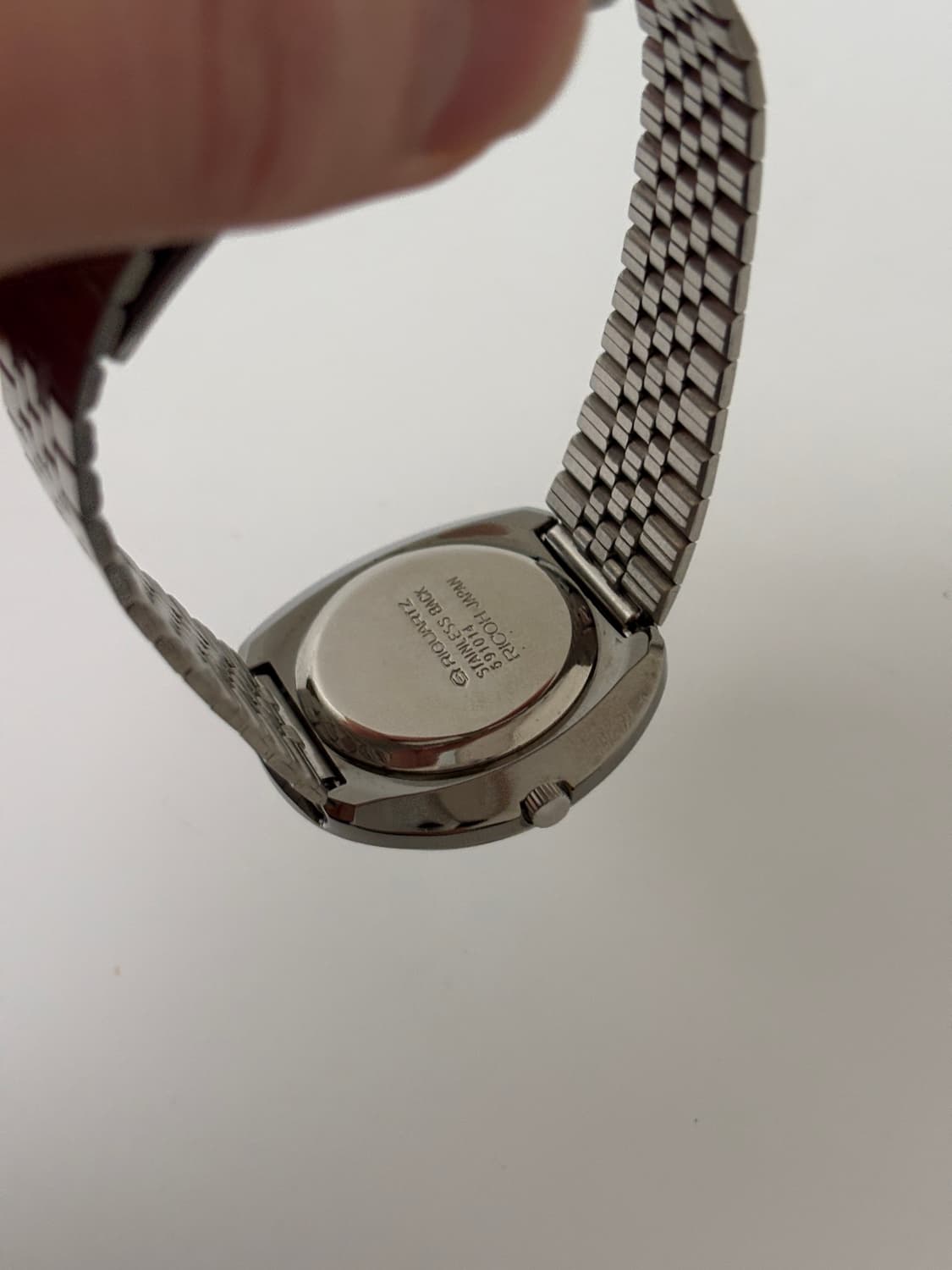 리코 1980년대 스트라이프 다이얼 실버 리쿼츠 남성 상품이미지9