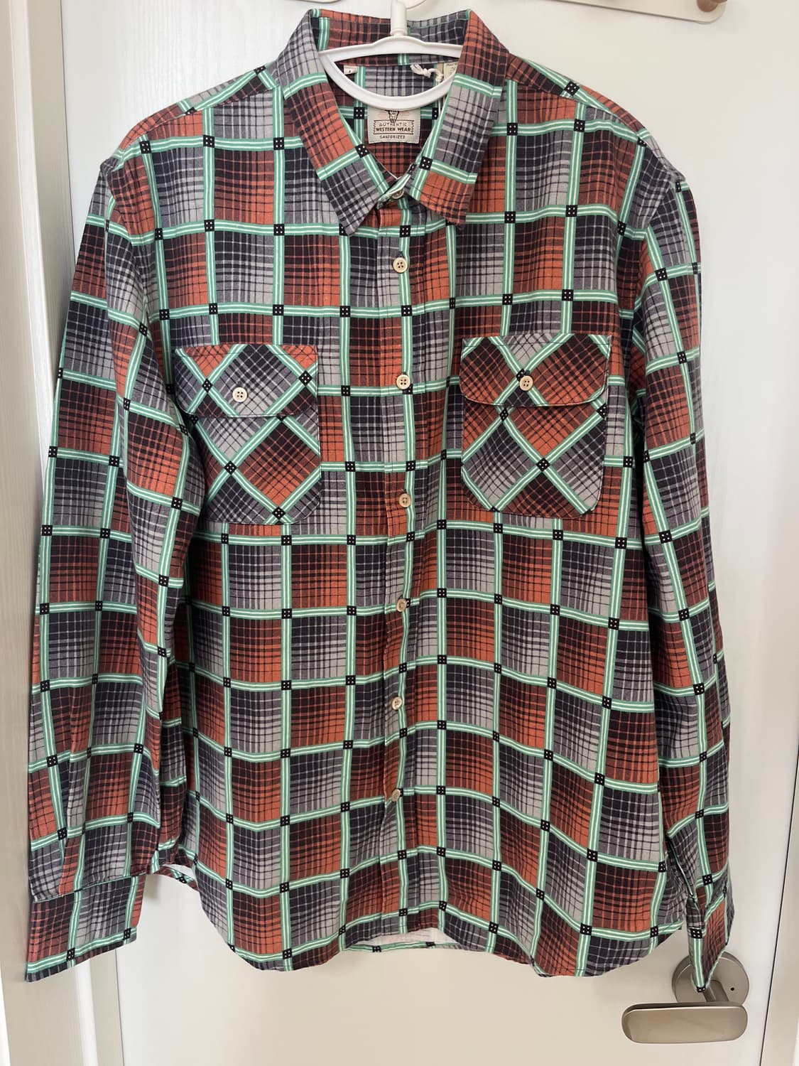 리바이스빈티지클로딩 lvc1950 숏혼 민트그린  셔츠 L사이즈 상품이미지1