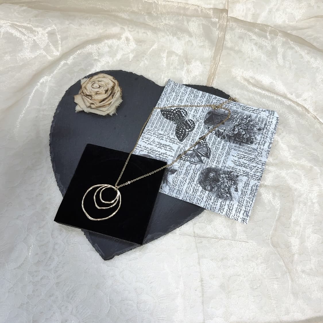 빈티지 해머링 링 목걸이 상품이미지2