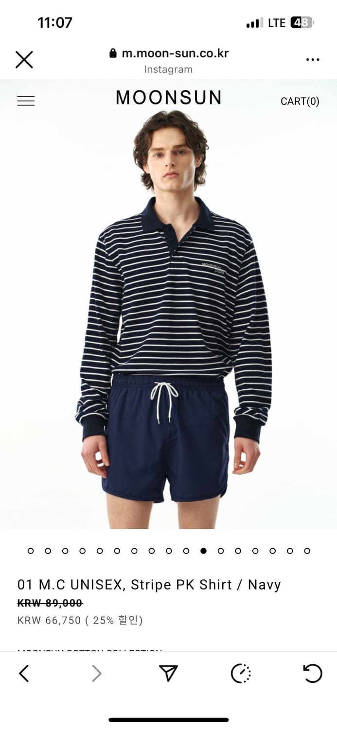 문선 스트라이프 pk 티셔츠 상품이미지2