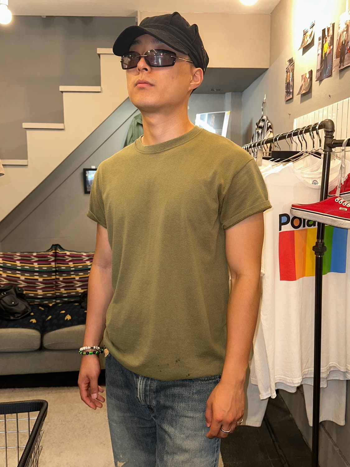 American Duke material cotton T-shirt 상품이미지2