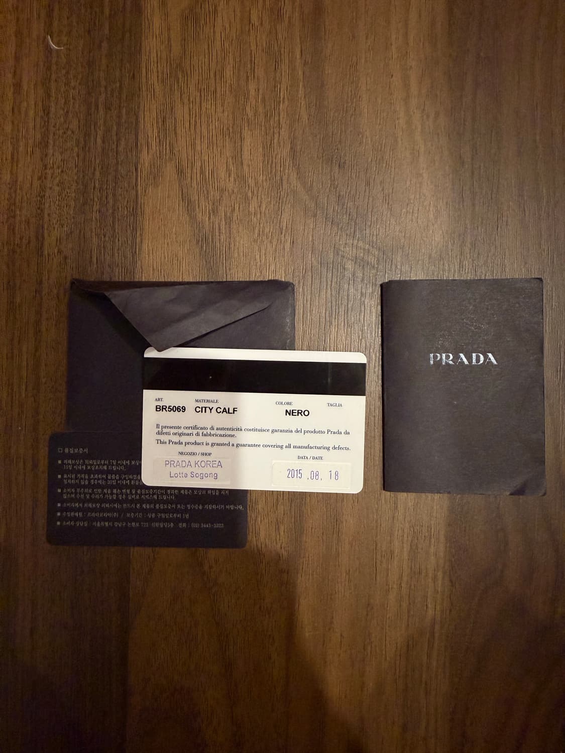 PRADA BR5069 블랙 레더 버킷 테슬 토트백 상품이미지3