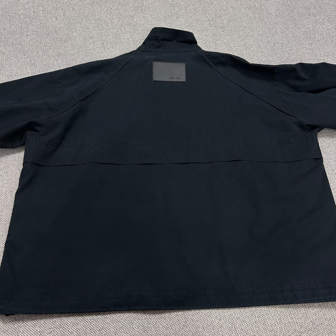 마뗑킴 블랙 스펠로고 블루종 자켓(F) 상품이미지7