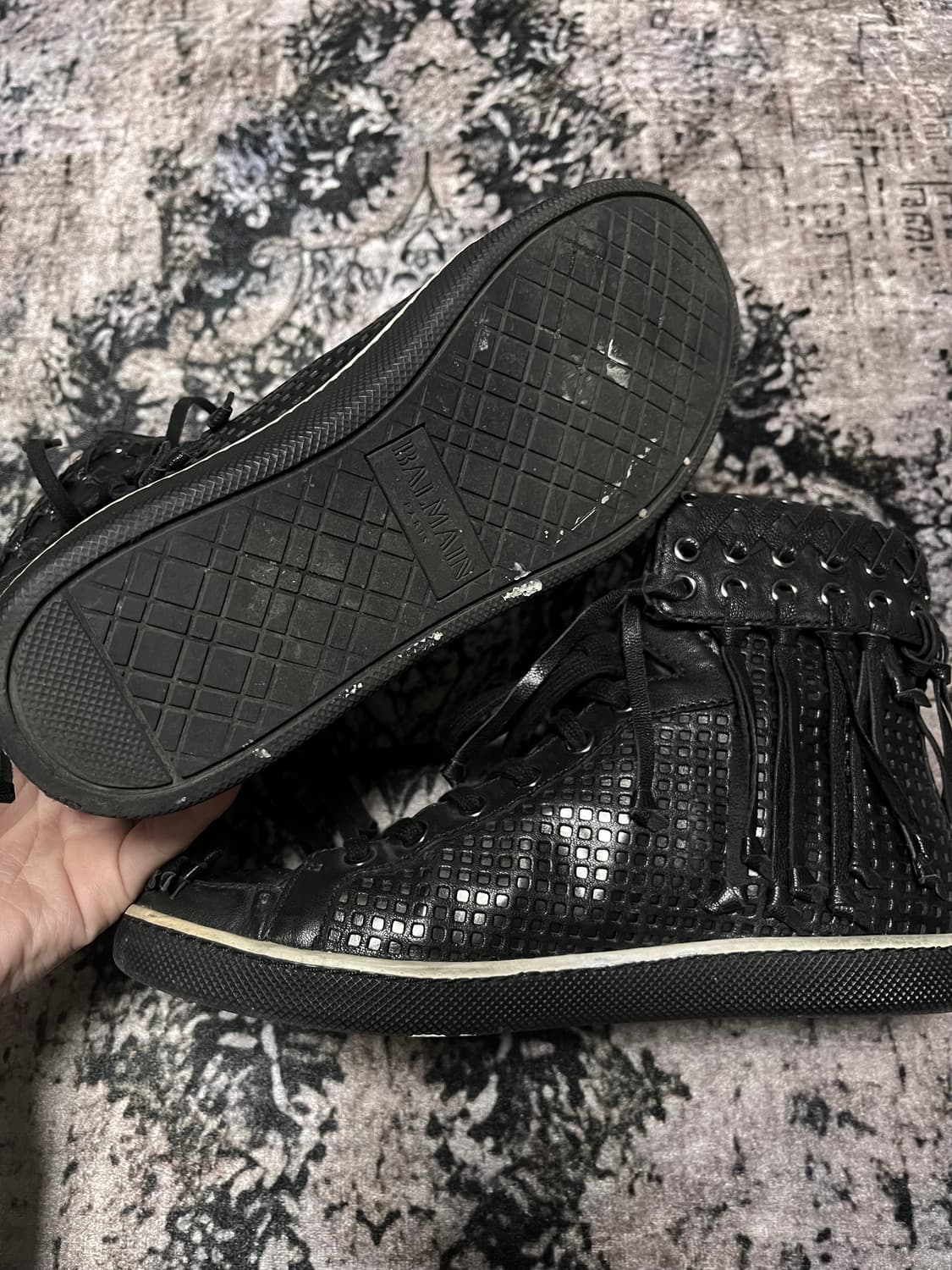 발망 Woven Tassel High-Top Sneakers 상품이미지6