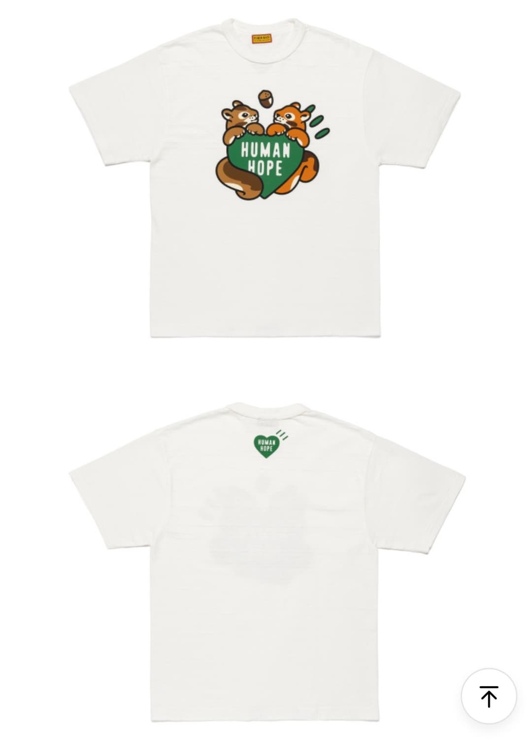 휴먼메이드 제이홉 콜라보 반팔티셔츠 화이트 M 상품이미지1