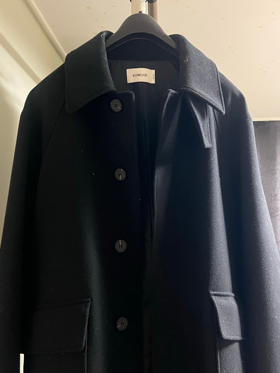 키뮤어 서플러스 울(WOOL) 세미오버 발마칸 코트 상품이미지3