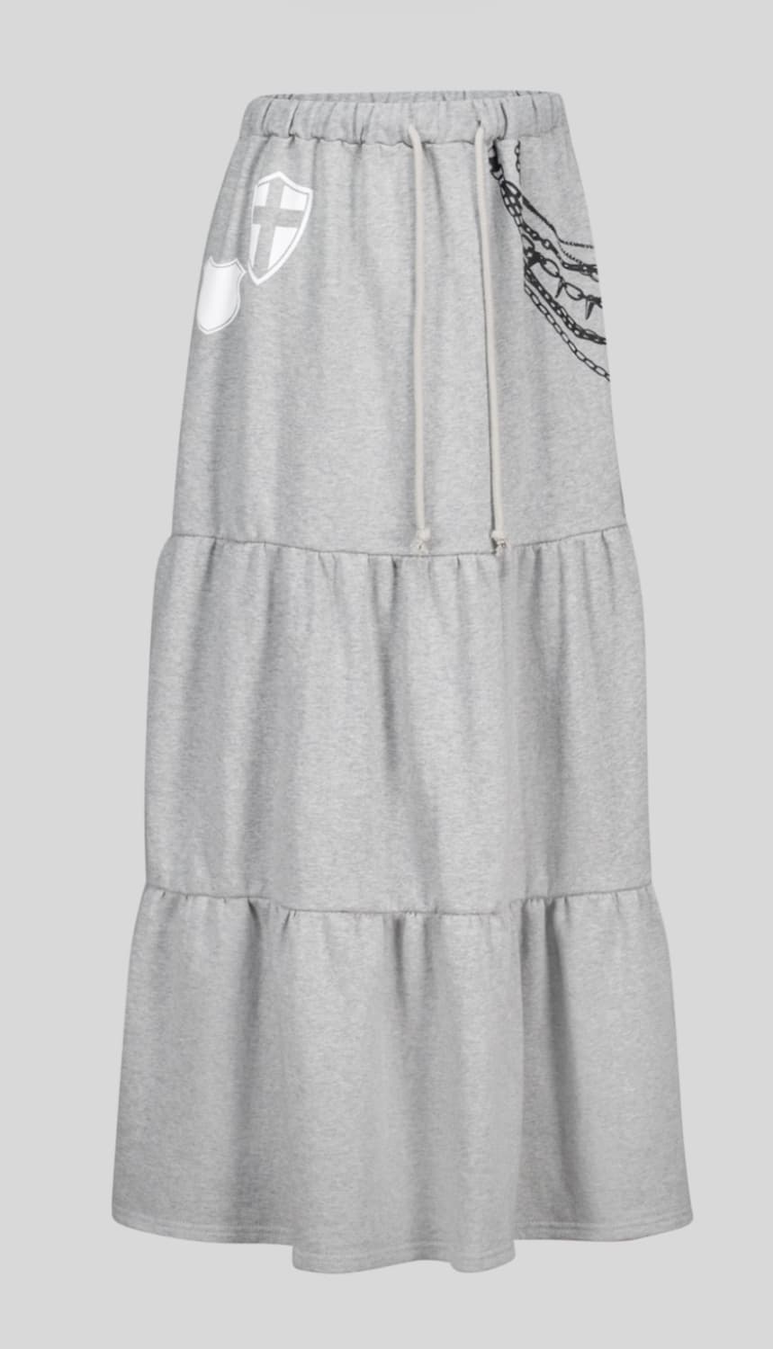 샵페어리 티어드 스커트 (maxi jersey tiered skirt) 상품이미지1