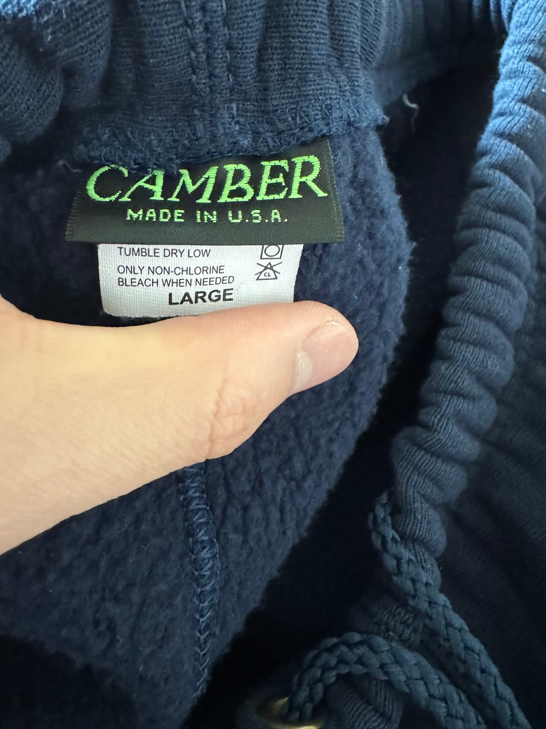 캠버 네이비 스웻팬츠 made in usa🇺🇸 상품이미지2