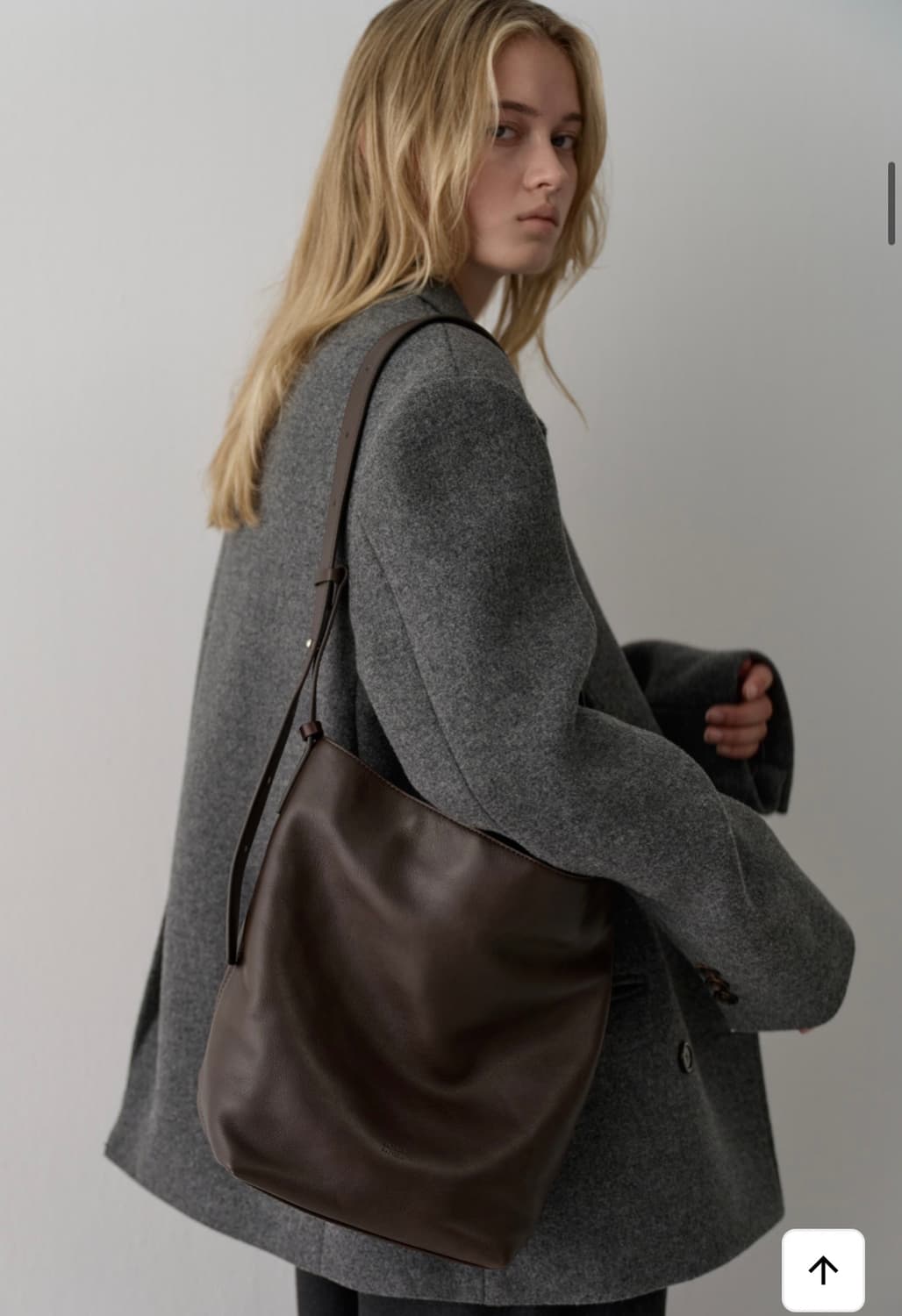 파사드패턴 빈티지 셰퍼드 백 초콜렛 상품이미지2