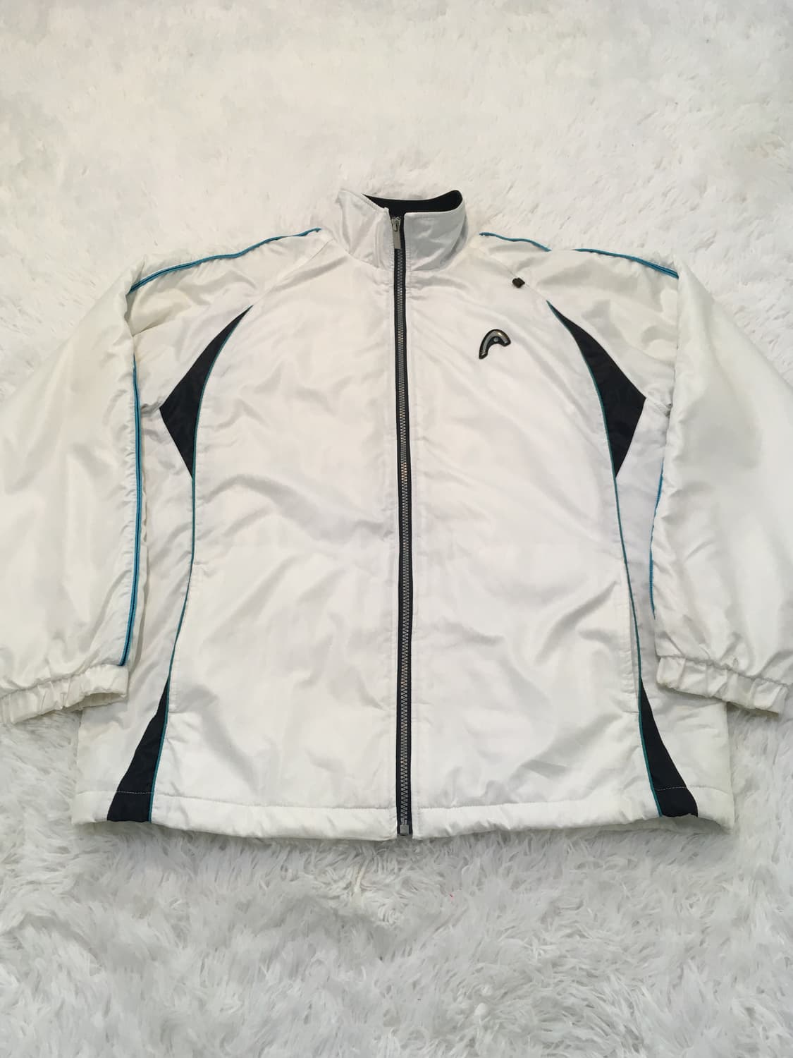 빈티지 화이트 헤드 경량 패딩 점퍼 y2k 스트릿 갸루 펑키 일본빈티지6 상품이미지1