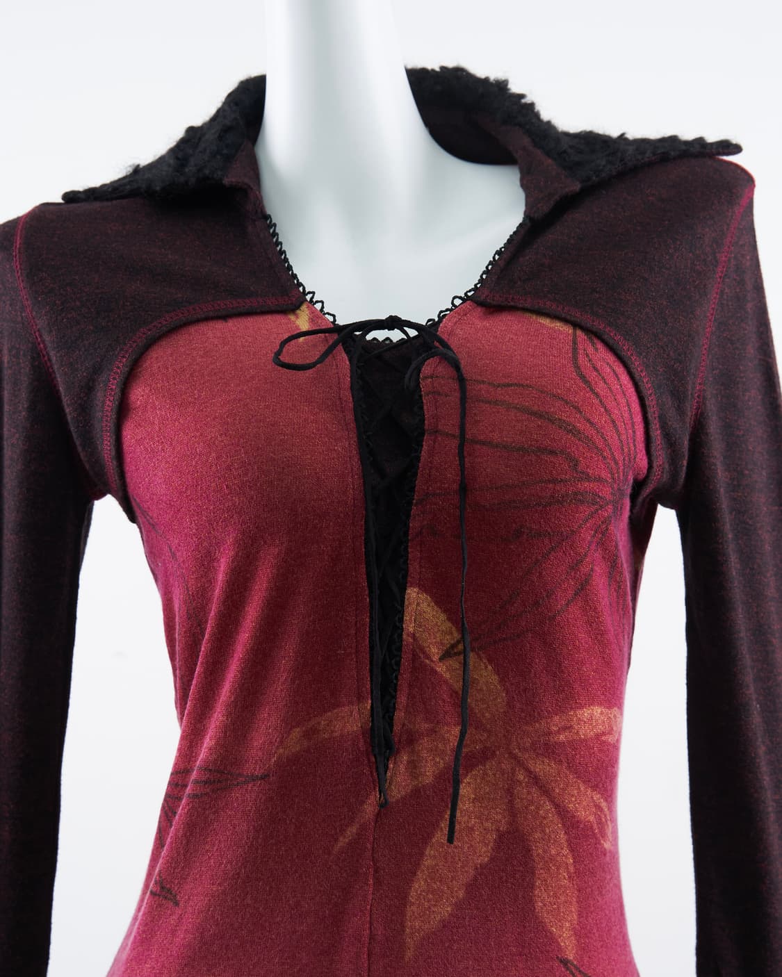 Ozz On 오리엔탈 아일렛 디테일 롱슬리브리스 상품이미지6