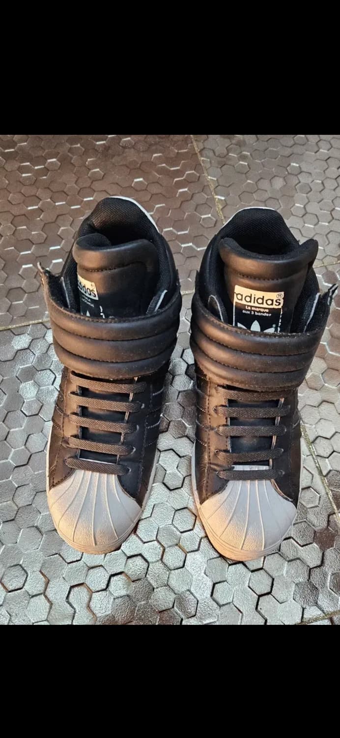 아디다스 키즈 벨크로 하이탑 스니커즈 220 상품이미지1