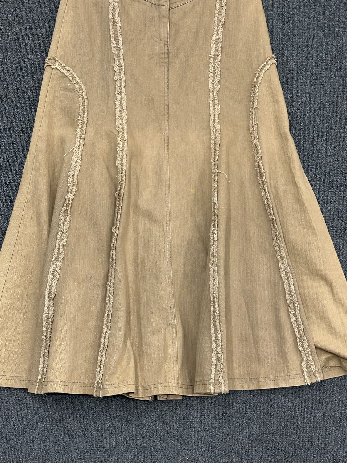 9)Japanese vintage 그런지 베이지 롱 스커트 상품이미지2