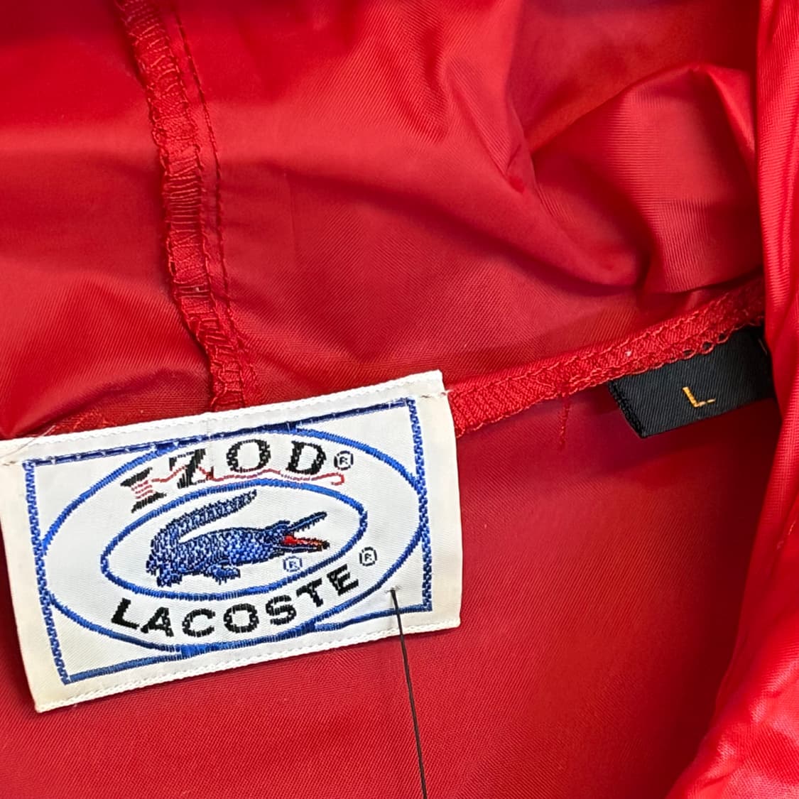 새상품급 80s USA 미국 빈티지 라코스테 아노락 바람막이 상품이미지6