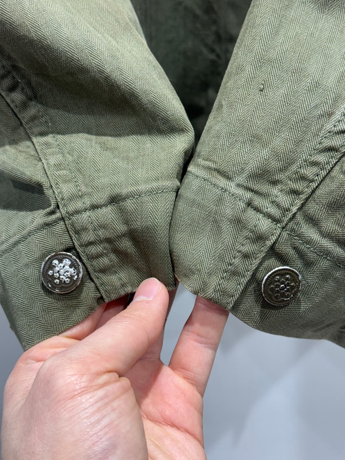 40s 오리지널 M43 HBT 셔츠 (38R) 상품이미지4