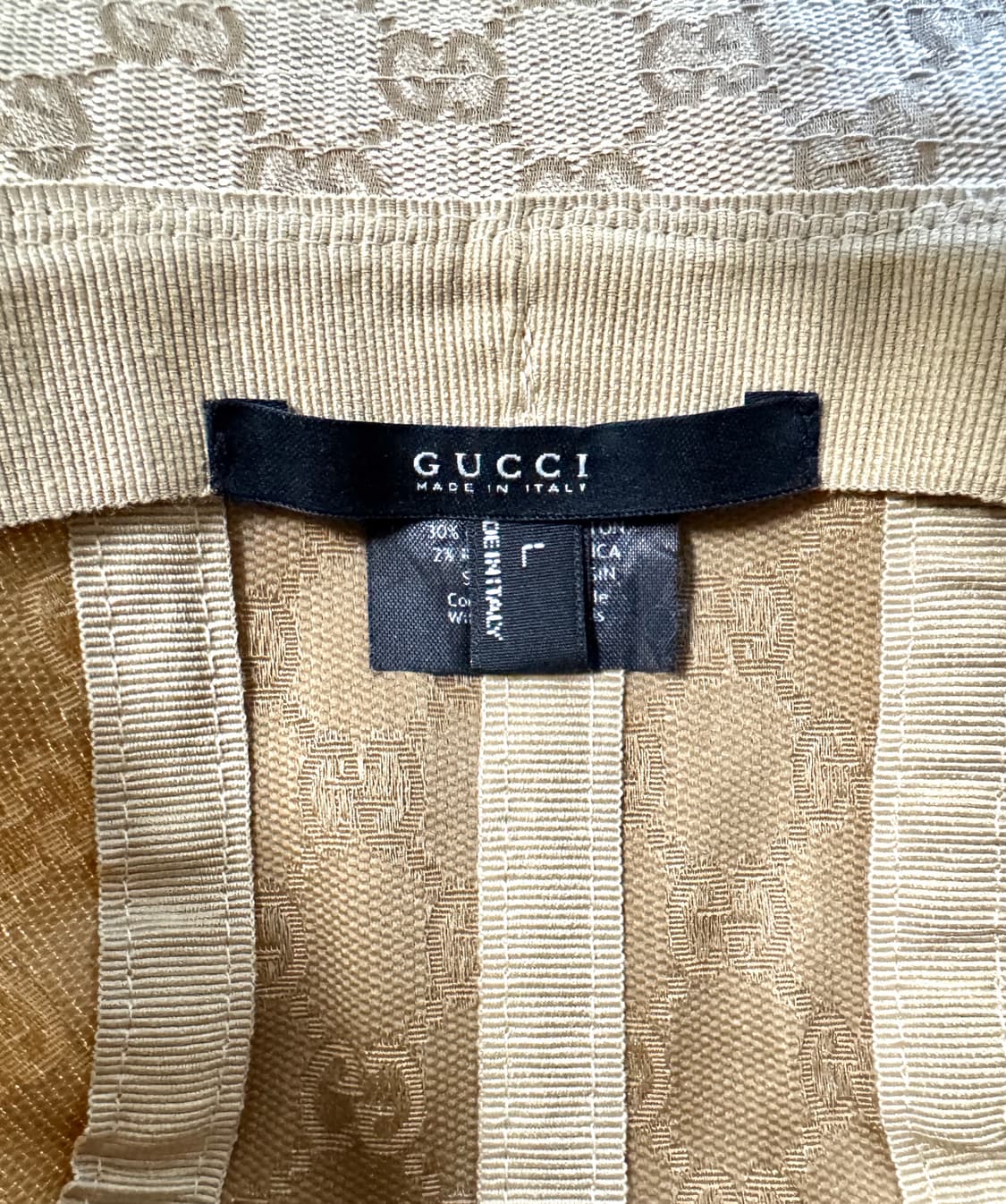 GUCCI 구찌 GG 캔버스 브라운 버킷햇(BUCKET HAT) L 상품이미지5