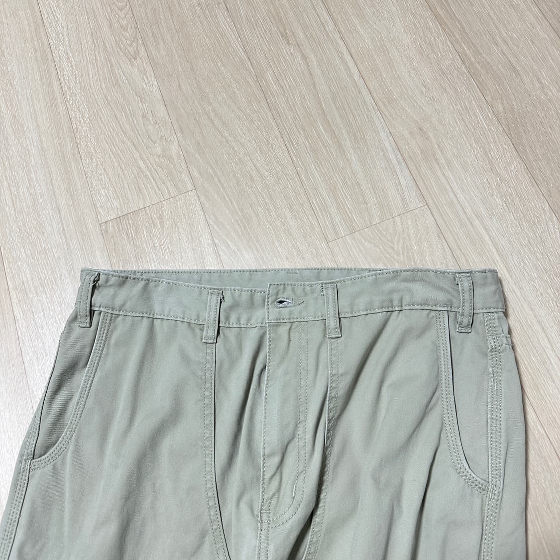 L 디스이즈네버댓 더블니 카펜터팬츠 베이지 상품이미지4