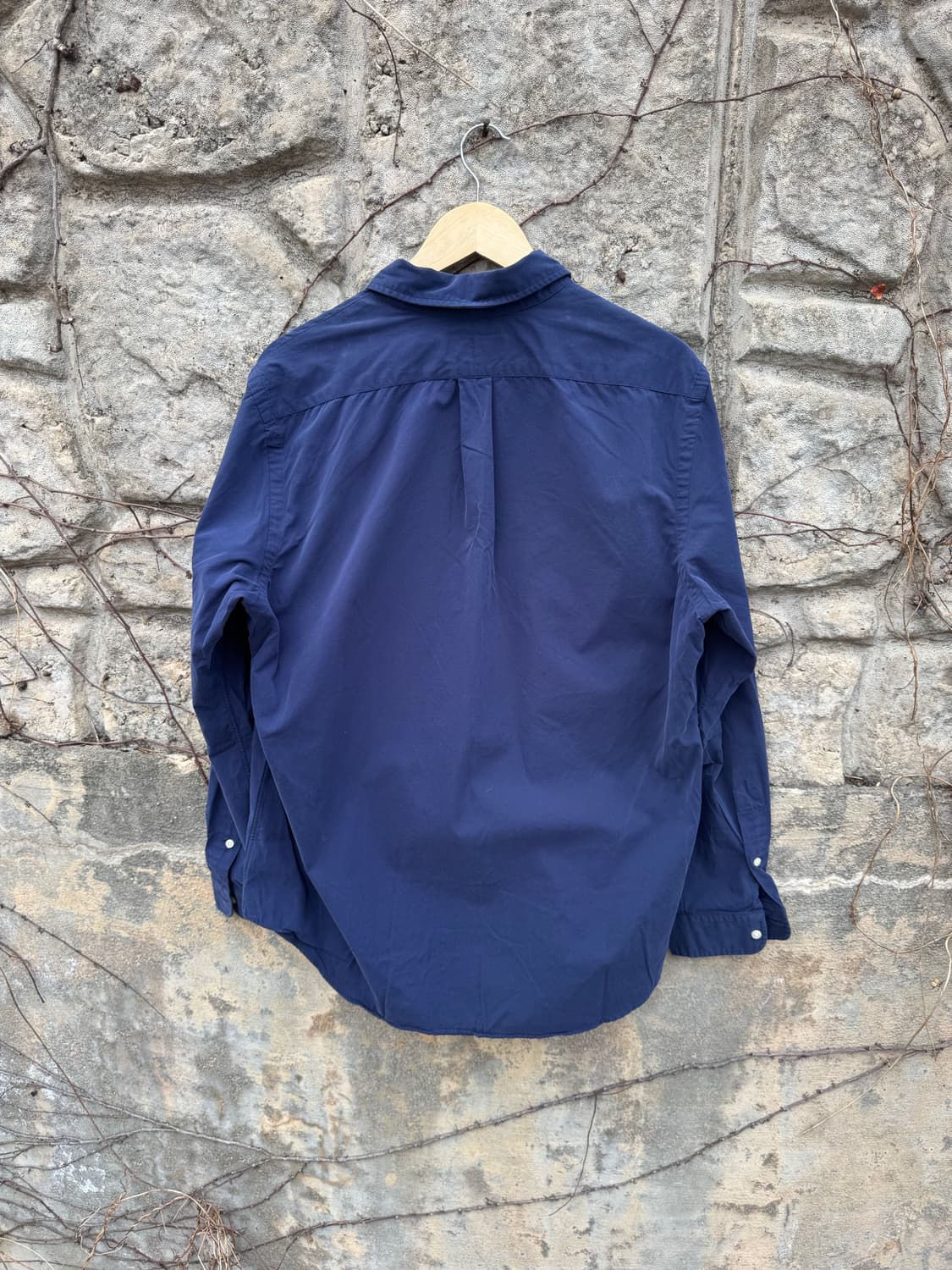 폴로 랄프로렌 빈티지 부드러운 코튼 셔츠 네이비 L 상품이미지2