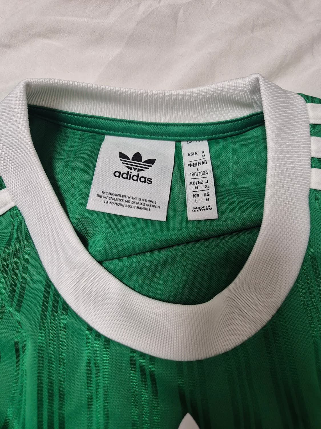 아디다스 아디컬러 폴리 그린 티셔츠 L 상품이미지3