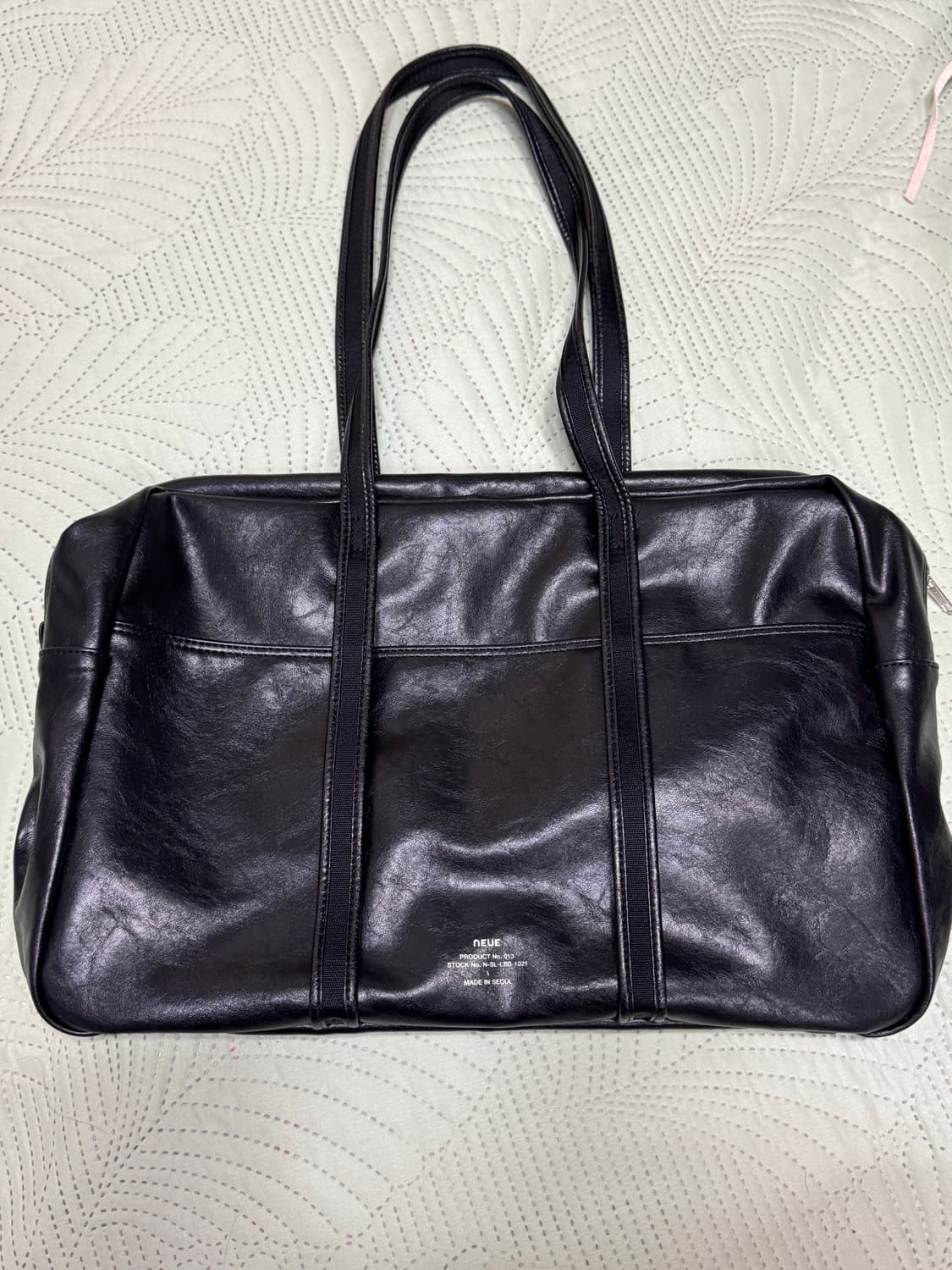 노이에 레더보스턴백 라지 새상품급 상품이미지1