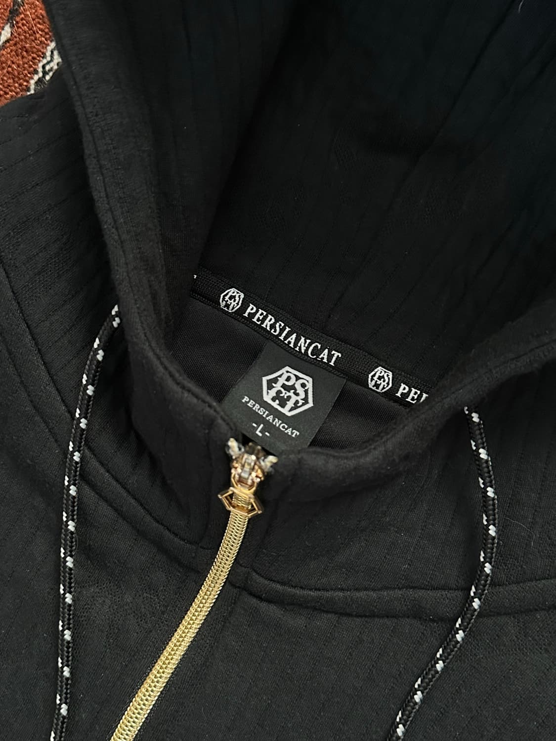 페르시안캣 후드집업 L 블랙 105 상품이미지4