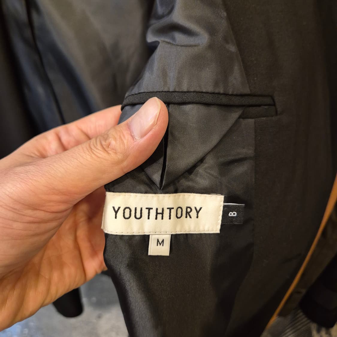 M(착샷잇음) 블랙 오버핏 블레이져  상품이미지7