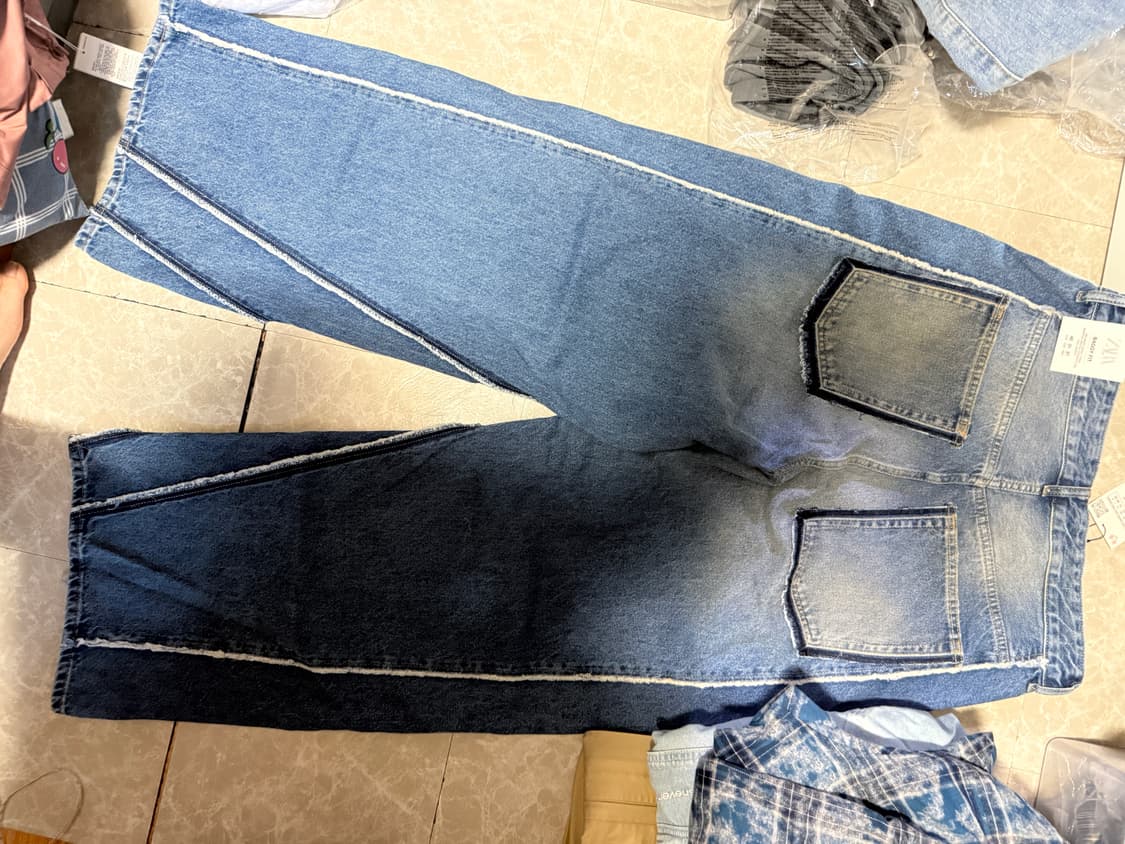 40사이즈 자라 배기핏 데님 팬츠 0840/421 상품이미지7