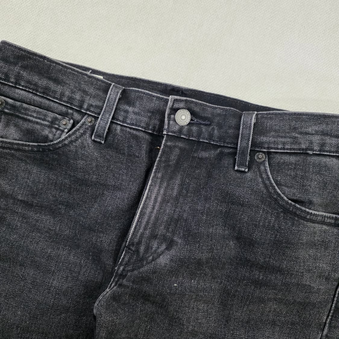 [W30 L32] 리바이스 511 흑청 워싱 데님 팬츠 바지 1229J 상품이미지3