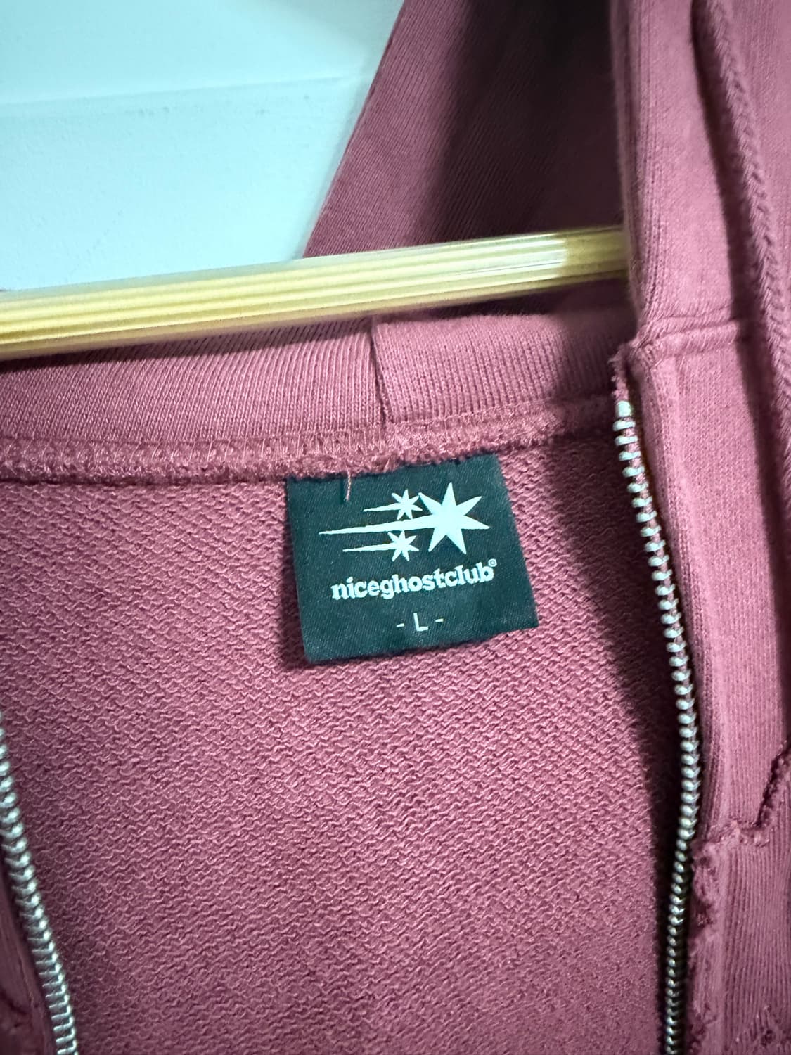 나이스고스트클럽 3star logo 후드집업 L 상품이미지2